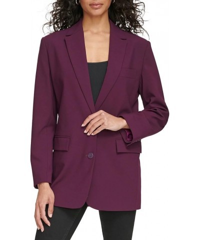 Women's Two Button Blazer Aubergine $41.06 Blazers