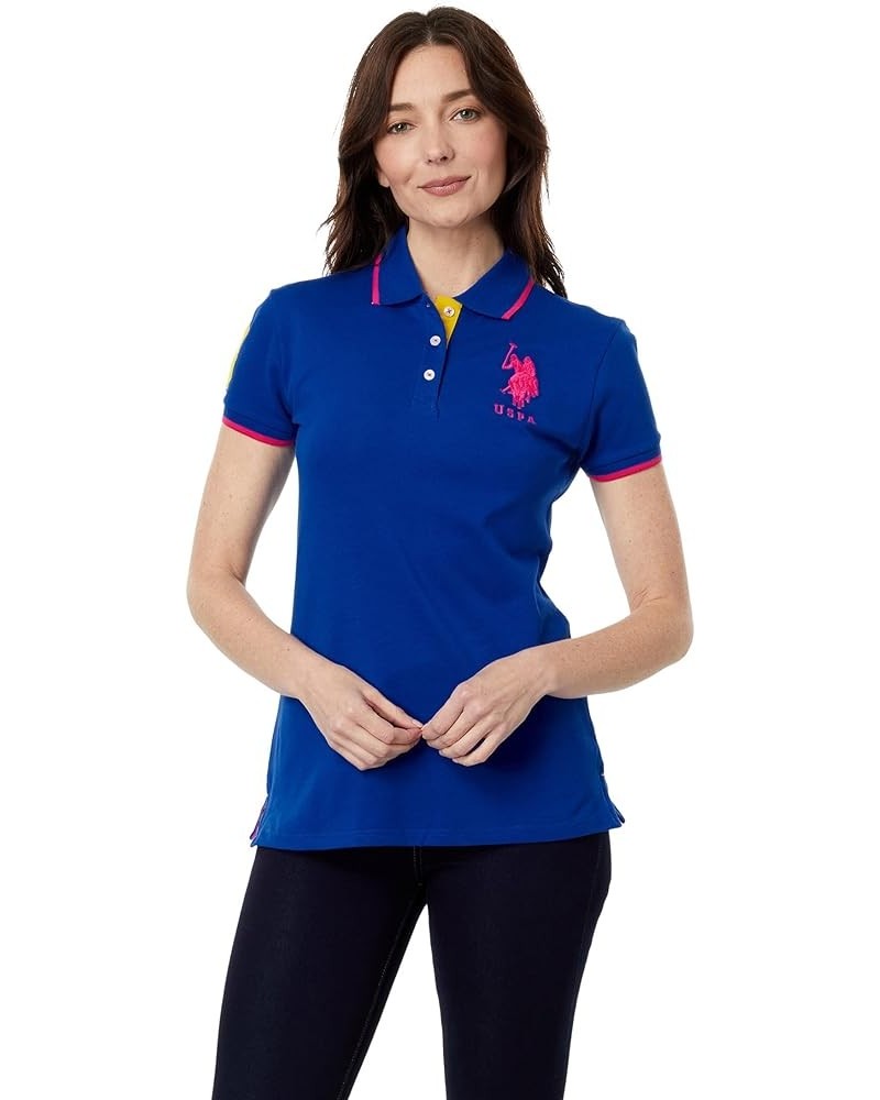 USPA Triple Crown Polo Shirt Blue Raft $10.88 Shirts