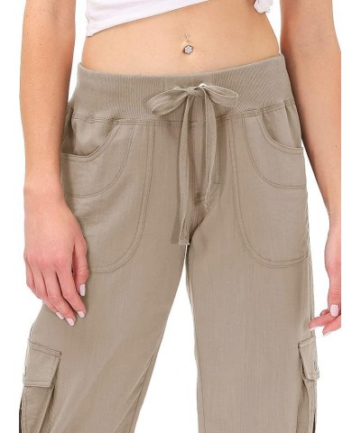 Womens Capris with Pockets Loose Fit Casual Capri Pants Dressy Lightweight Ladies Baggy Cargo Pants for Hiking Khaki $24.50 P...