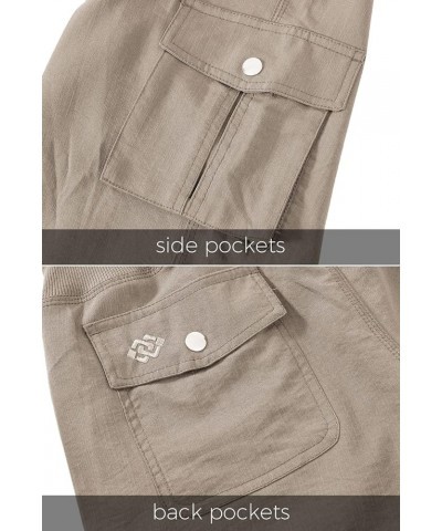 Womens Capris with Pockets Loose Fit Casual Capri Pants Dressy Lightweight Ladies Baggy Cargo Pants for Hiking Khaki $24.50 P...