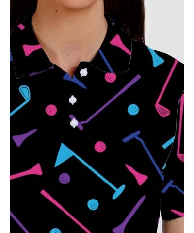 Womens Golf Shirt Funny Golf Shirts Womens Golf Outfit Golf Clothes for Women Pink Argyle Golf Shirt for Women 01-aop-wpol-02...