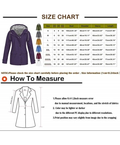 Waterproof Jackets For Women With Hood Lightweight Casual Anorak Travel Hiking Coats with Pockets 723 A-khaki $10.25 Jackets