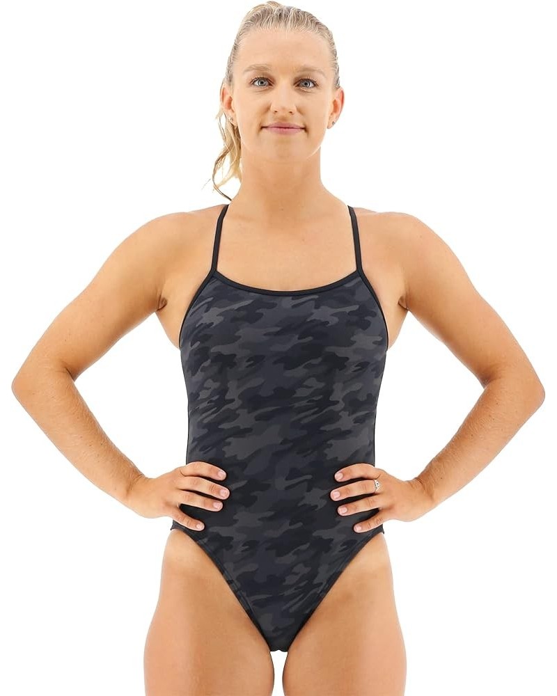 Women's Durafast One Trinityfit Swimsuit Black/Camo $24.90 Swimsuits