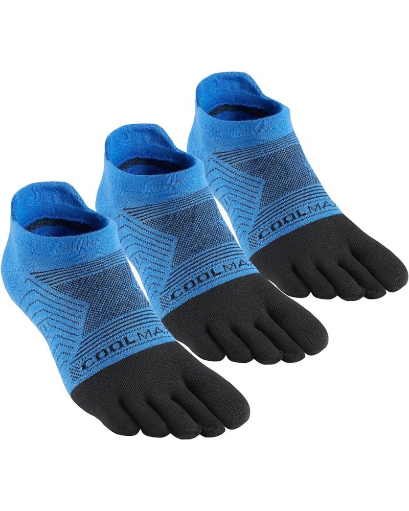 Coolmax Toe Socks for Women and Men No Show Low Cut High Performance 5 Finger Running Socks Athletic Wicking 3 Pack Blue $17....