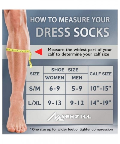 Compression Dress Socks 15-20mmHg for Men & Women Cotton Rich Comfortable Socks BEST Stockings for Running Small-Medium Gray ...