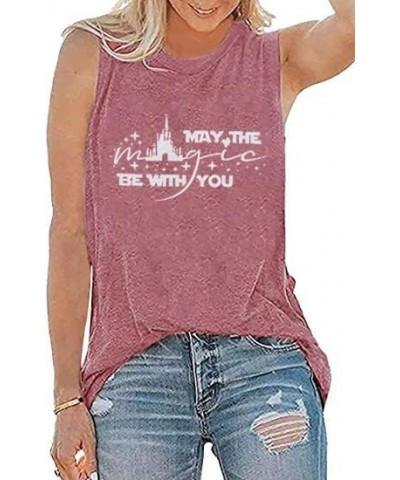 Tank Top for Women,Hakuna Matata Letter Printed Top Tees Funny Inspirational Casual Graphic Tops C-pink $11.70 Tanks