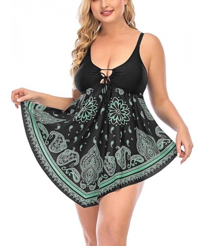 Women's Bikini Sets Plus Size Printed Sexy Backless One-Piece Swimsuit Bathing Suit Swimmwear Y1black $13.16 Swimsuits