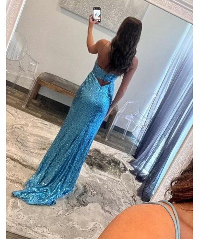 Women's Spaghetti Strap Sequin Prom Dress Long Sweetheart Corset Aline Formal Evening Gown PU094 Champagne $39.77 Dresses