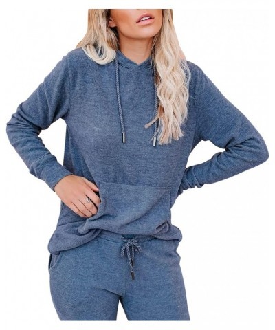 Lounge Sets for Women Two Piece Outfits Sweatsuits Sets Long Pant Loungewear Workout Athletic Tracksuits with Pockets Blue $2...