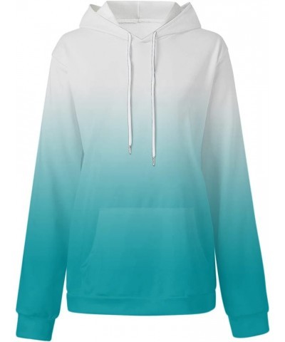 Womens Zip Up Hoodie Womens Plus Size Hooded Sweatshirt Long Sleeve Drawstring Sweatshirt Loose Sweatshirt Womens Light Blue ...