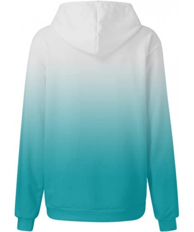 Womens Zip Up Hoodie Womens Plus Size Hooded Sweatshirt Long Sleeve Drawstring Sweatshirt Loose Sweatshirt Womens Light Blue ...