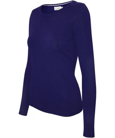 Women's Solid Soft Stretch Pullover Knit Sweater Sw630 / Royal Blue $17.12 Sweaters