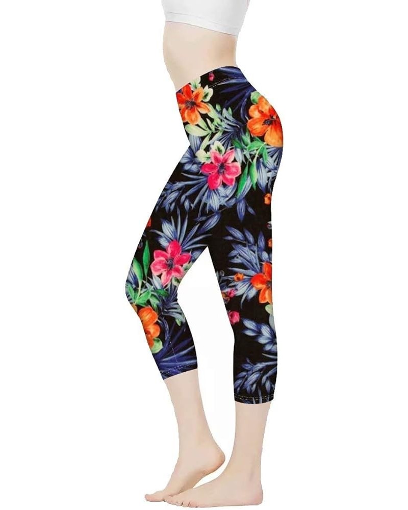 Leggings for Women High Waist Work Out Yoga Pants Tight Mid Length Seamless Legging Butt Lift XS-3X Sports Wear Hawaiian $11....