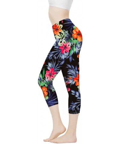 Leggings for Women High Waist Work Out Yoga Pants Tight Mid Length Seamless Legging Butt Lift XS-3X Sports Wear Hawaiian $11....