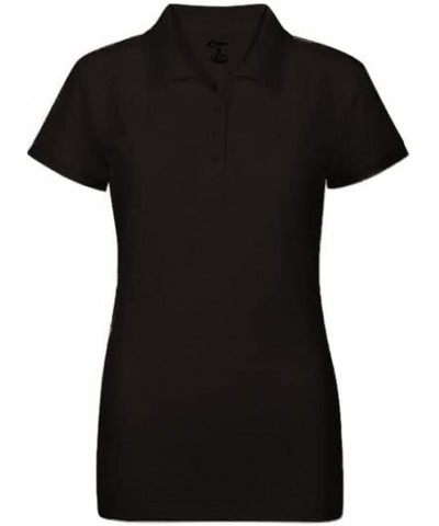 Polo T-Shirt for Junior Girls – High-Performance Moisture Wicking Fabric Black $9.22 Shirts