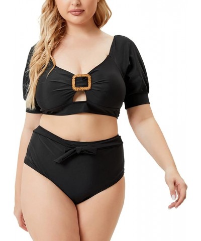 Women's Bikini Sets Plus Size Printed Sexy Backless One-Piece Swimsuit Bathing Suit Swimmwear Y4black $13.16 Swimsuits