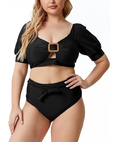 Women's Bikini Sets Plus Size Printed Sexy Backless One-Piece Swimsuit Bathing Suit Swimmwear Y4black $13.16 Swimsuits