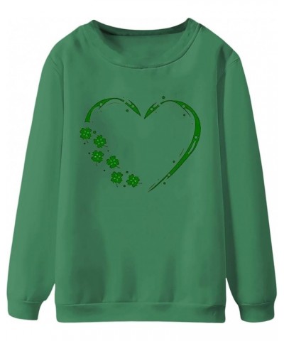 Women's St Patrick's Day T Shirts Shamrock Clover Print Long Sleeve Shirts Fashion Holiday for Women Green 3 $9.51 Underwear