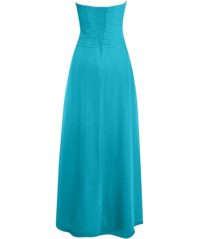 Bridesmaid Dresses Prom Dress - Long Evening Dress Chiffon Pleat Dark Turquoise $30.79 Dresses