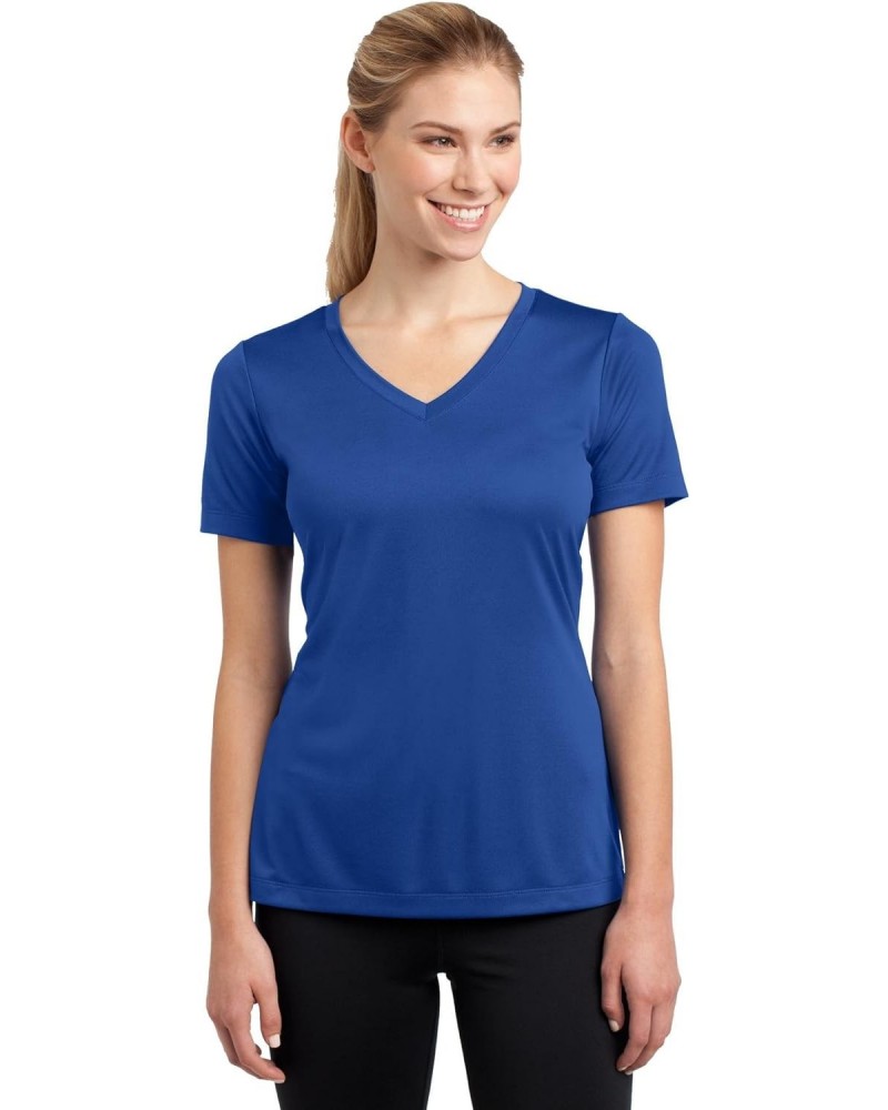 Ladies V-Neck PosiCharge Competitor Tee, True Royal, X-Large $8.64 Activewear