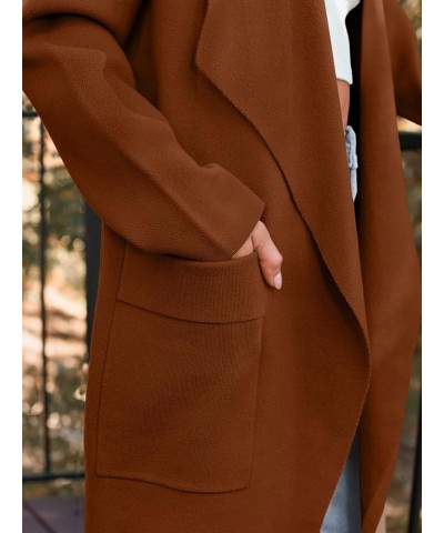 Women's Oversized Dressy Cardigans 2023 Long Knit Coatigans Lightweight Winter Coat Fall Sweater Jacket Caramel $28.70 Sweaters