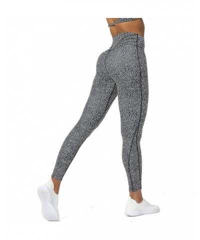 High Waisted Workout Leggings for Women Compression Tummy Control Trinity Buttery Soft Yoga Pants 26 Blueberry Dot Print $25....