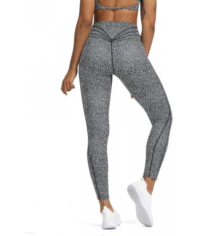 High Waisted Workout Leggings for Women Compression Tummy Control Trinity Buttery Soft Yoga Pants 26 Blueberry Dot Print $25....