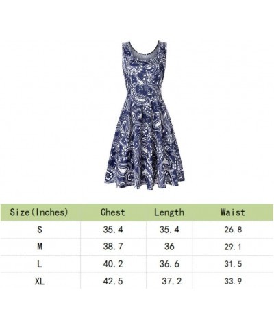 Sleeveless Midi Dress Tank A-Line Dress Casual Floral Printed Beach Flowy Sundress Green Tropical $11.00 Dresses