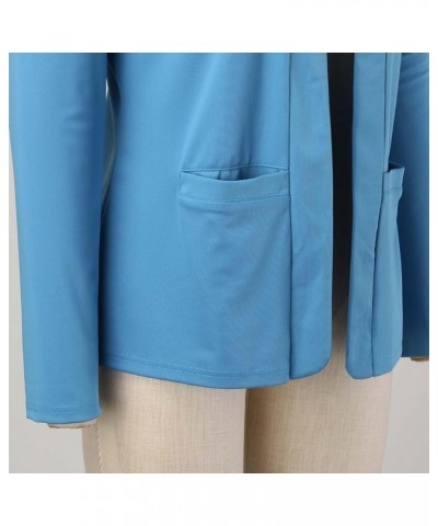 Blazer Jackets for Women，Casual Blazers Long Sleeve Open Front Work Jackets Blazer Summer Office Blazers Coats Z02blue $12.55...