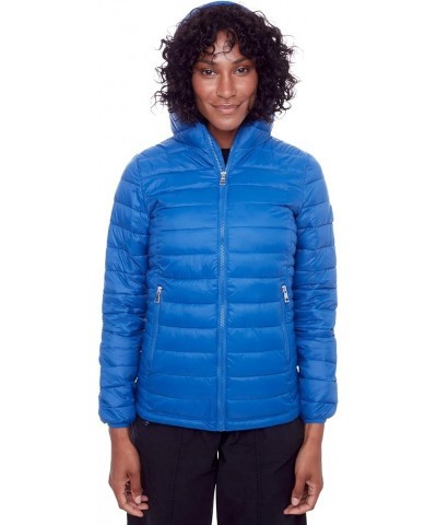 Women’s Vegan Down Packable Puffer - Lightweight, Weather-Resistant Jacket With Hood For Women with Carry Bag Cobalt $35.07 J...