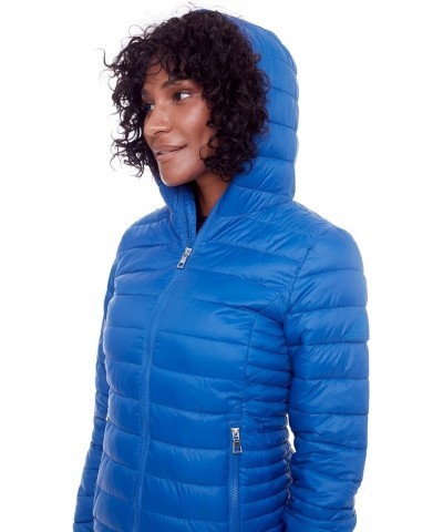 Women’s Vegan Down Packable Puffer - Lightweight, Weather-Resistant Jacket With Hood For Women with Carry Bag Cobalt $35.07 J...