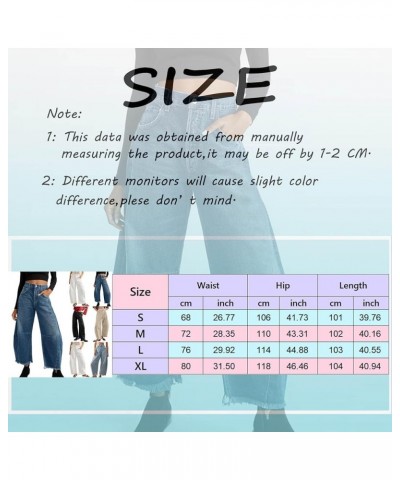 Women Baggy Jeans Loose Barrel Jeans Wide Leg Mid Waist Cropped Denim Pants Y2K Boyfriends Jeans with Pockets 01-black $16.47...