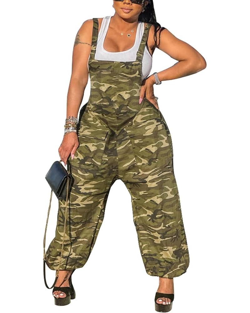 Women Sexy Camouflage Print Short Jumpsuit Long Sleeve Camo One Piece Romper Clubwear Camouflage $15.30 Jumpsuits