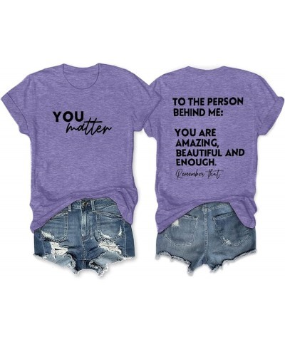 Be Kind Womens T Shirts Cute Graphic Blessed Shirt Short Sleeve Tees Funny Inspirational T-Shirt Teacher Tops B-purple 2 $10....