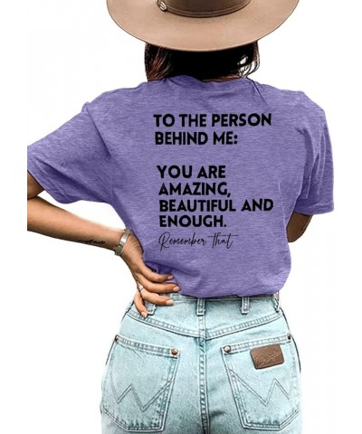 Be Kind Womens T Shirts Cute Graphic Blessed Shirt Short Sleeve Tees Funny Inspirational T-Shirt Teacher Tops B-purple 2 $10....