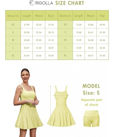 Workout Dress with Built-in Bra Shorts Workout 2-in-1 Golf Skirts Pockets Vertical Stripe Splicing Outfits Green $18.33 Activ...