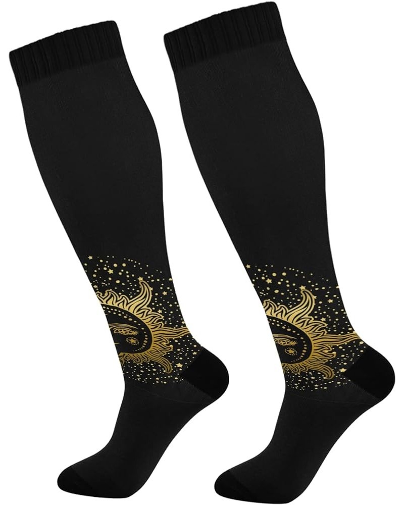 Unisex Compression Crew Knee High Sock Long Athletic Soft Circulation Socks Multi 16 2 $11.91 Activewear