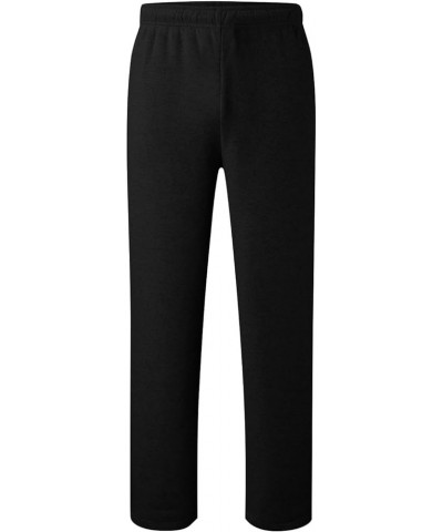 Women's Elastic Waist Drawstring Casual Pants Straight Leg Lightweight Trousers Loose Pants with Pockets B22-black ➤➤lightnin...