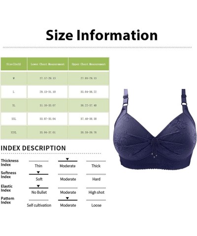 Women's T Shirt Bras Sexy Plus Size No Steel Ring Bra Thin Push Up Bra Pack, M-3XL Red $6.37 Lingerie