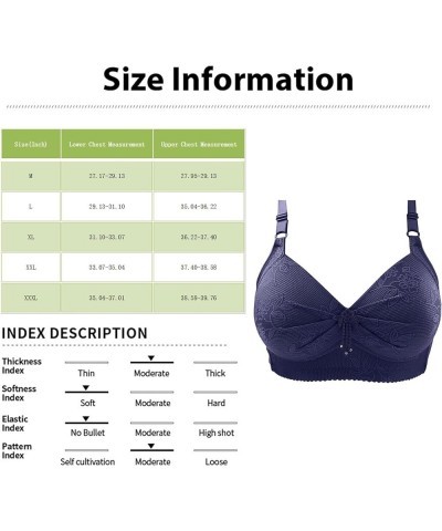 Women's T Shirt Bras Sexy Plus Size No Steel Ring Bra Thin Push Up Bra Pack, M-3XL Red $6.37 Lingerie