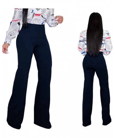 Women High Waisted Dress Pants Work Trousers Slacks Bottoms Casual Pull On Long Stretch Solid Office Business Black $18.19 Pants