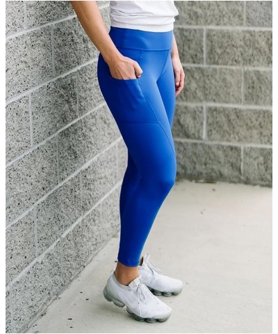 High Waisted Leggings for Women - Soft Opaque Slim Tummy Control Printed Pants for Running Cycling Yoga P-royal Blue $12.68 P...