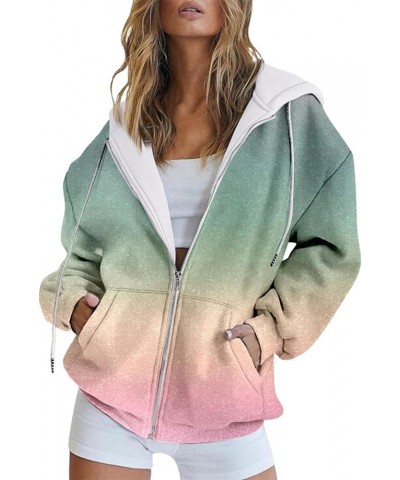 Women's Spring 2024 Zip Up Hoodies Long Sleeve Sweatshirts Fall Outfits Oversized Sweaters Casual Fashion Jackets Top 2-v $13...