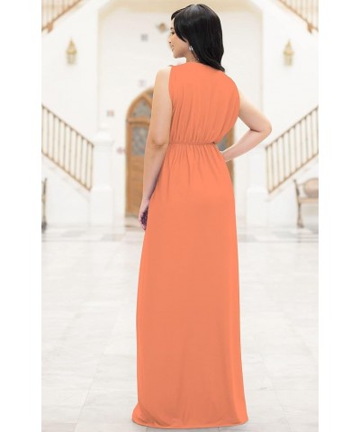 Womens Long Dolman Sleeve Wrap V-Neck Maternity Bridesmaid Maxi Dress Coral / Pink Peach $20.98 Others