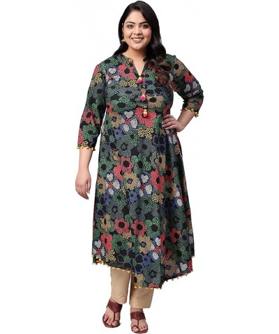 Women's Cotton Printed Anarkali Kurta for Mother's Day Multi. $14.80 Tops