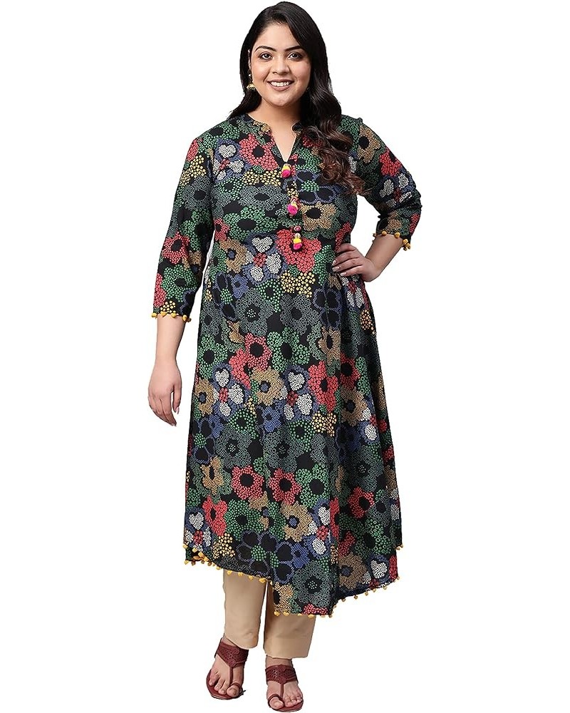 Women's Cotton Printed Anarkali Kurta for Mother's Day Multi. $14.80 Tops