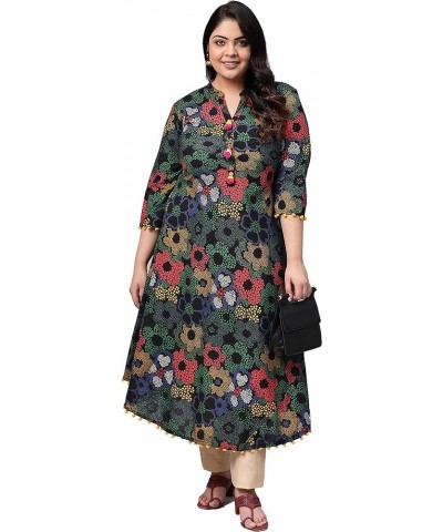 Women's Cotton Printed Anarkali Kurta for Mother's Day Multi. $14.80 Tops