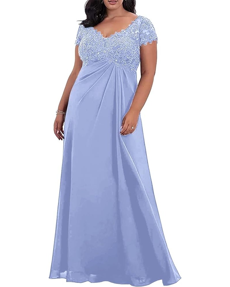 Mother of The Bride Dresses Chiffon Wedding Guest Dresses for Women Lace Mother of Groom Dresses Long Lavender $43.98 Dresses