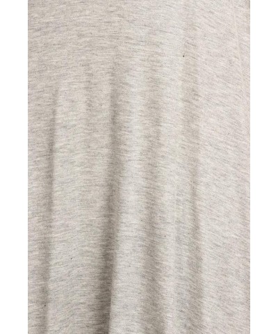 Women's Plus Size Short Sleeves Draped Open Front Solid Cardigan Made in USA Mcd00734 Heather Grey $11.73 Sweaters