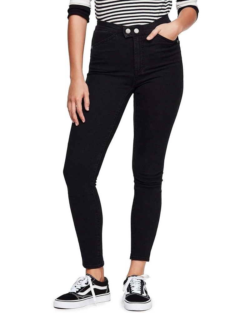 Womens Denim Mid Rise Jeans Echo Black $15.46 Jeans